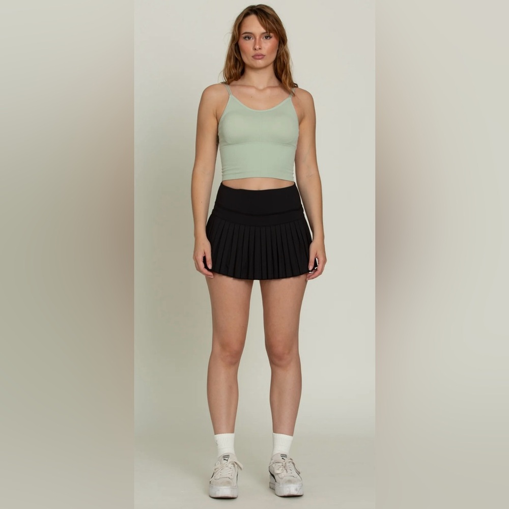 GOLD HINGE Black Pleated Tennis Skirt size SMALL